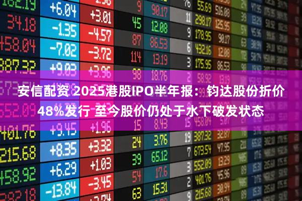 安信配资 2025港股IPO半年报：钧达股份折价48%发行 至今股价仍处于水下破发状态